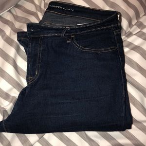 Dark rinse skinny jeans old navy